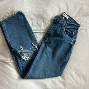 Abercrombie & Fitch the 90s straight jean in Ultra high rise curve love